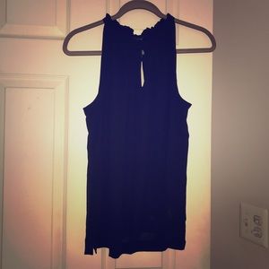 NWT-J.Crew Drapey Ruffle Neck top- size 10